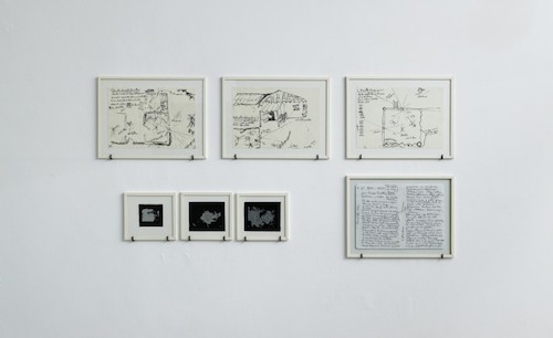 Marcos Avila Forero, Dessins préparatoires, Estenopeicas Rurales, Restitutions de la mémoire, du 10 octobre au 28 novembre 2015, Galerie Dohyang Lee