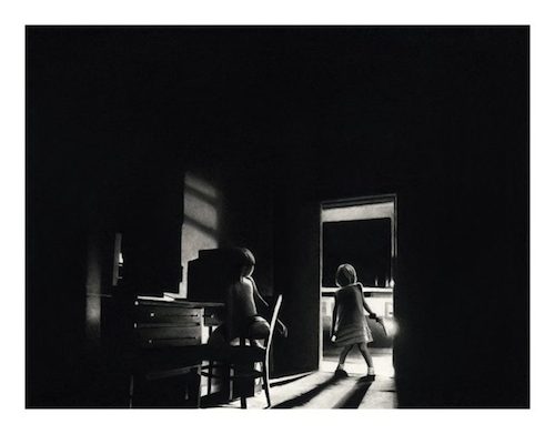 Raphaël Tachdjian, sans titre 859, dessin pierre noire et graphite sur papier, 2015
