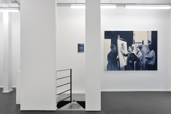Giulia Andreani, Le cours de dessin, vue de l'exposition Tout geste est renversement. Photographie Rebecca Fanuelle ©galerie Maïa Muller