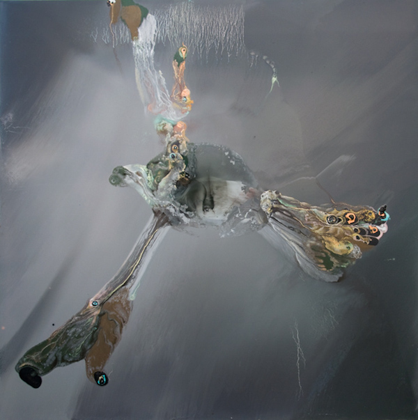 Échafaudage d’un quotidien – 2015 Huile sur toile 195 x 195 cm.