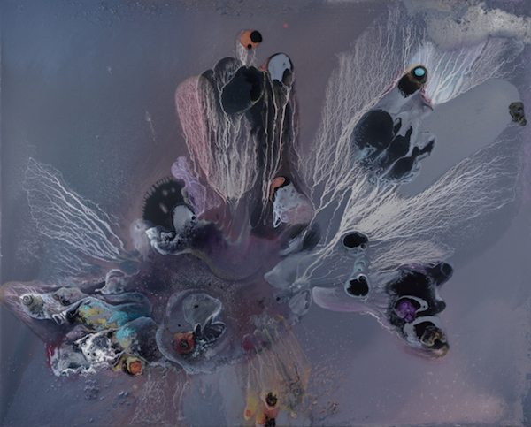 Infusion d’un éléphant – 2015 Huile sur toile 130 x 160 cm.
