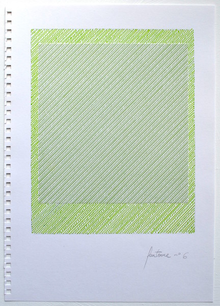 Marine Provost, Dessin préparatoire n°6, feutre et impression jet d'encre sur papier.
