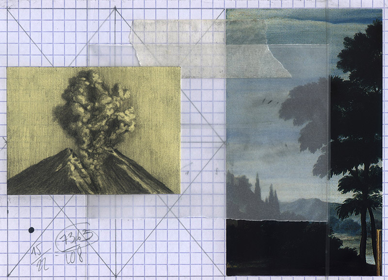 Coraline de Chiara, 73,6, 2013. Collage, graphite et crayon, 18x24cm. Collection privée.