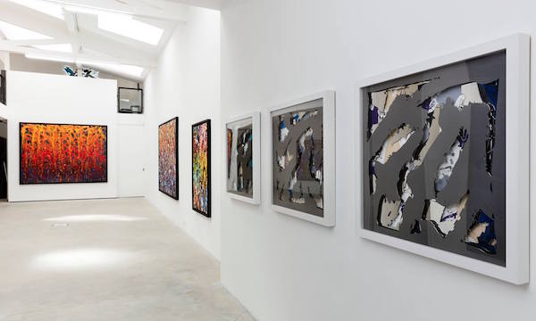 Vue d'exposition Fire on Water Galerie Rabouan Moussion 2016