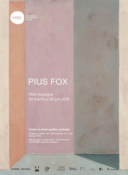 Affiche Pius Fox. Tous droits réservés FRAC Auvergne.