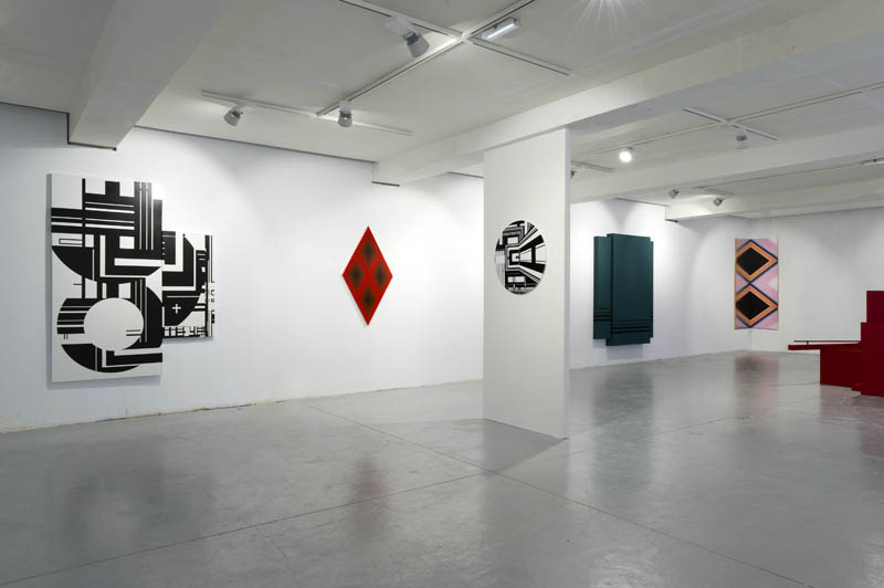 Oeuvres de Stokvis (x2), Malek, Mercier, Beck et de Kooning. Photo Marc Domage.