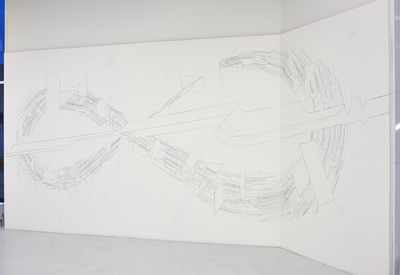 Keita Mori, Bug report (Circuit), 2015. Vue de l'exposition «Glaner l'éphémère», Pontault-Combault