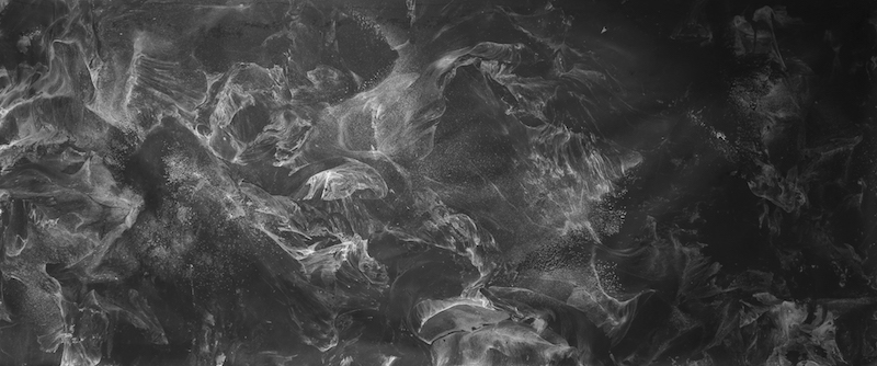 Silver reliefs 2016 peinture acrylique argent et encre de chine sur papier arches 113x270 cm