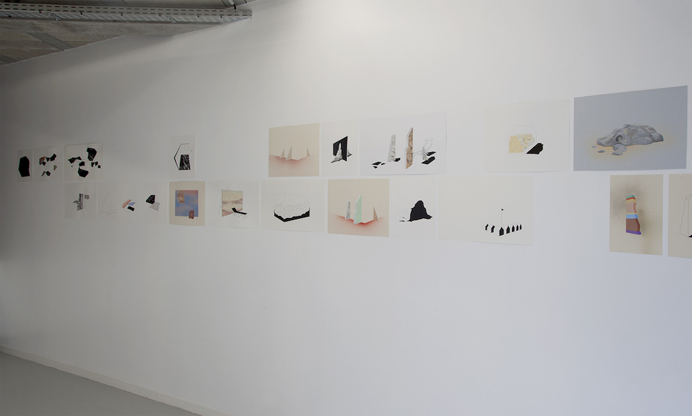 Vue d'exposition La condition Géographique, le Lieu minuscule, Reims