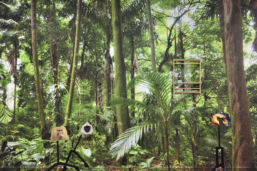 Vue de l'exposition personnelle d'Annabelle Arlie - Galerie Derouillon Paris. Photo : Rebecca Fanuele