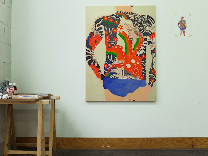 Vue de l’atelier Astérides occupé par Elvire Caillon, décembre 2016. © Elvire Caillon