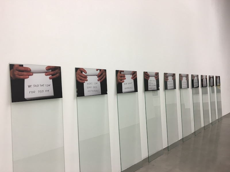Mladen Miljanovic, Show Where it Hurts With Your Hand, 2012. Photographies, verre. Courtesy de l'artiste.