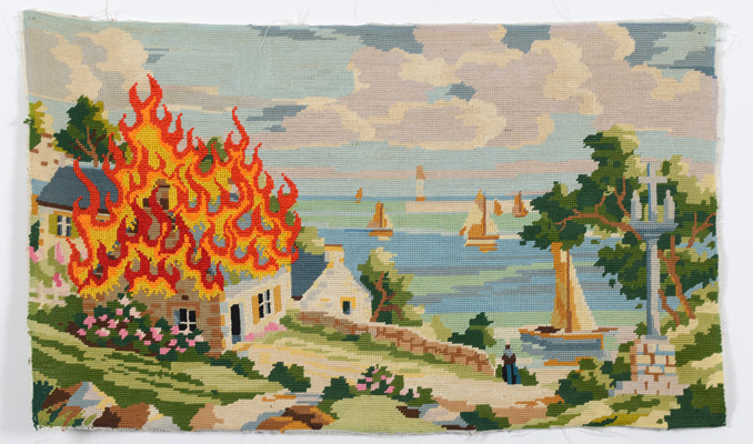 Breizh Point de croix sur canevas, 70 x 40 cm, 2014
