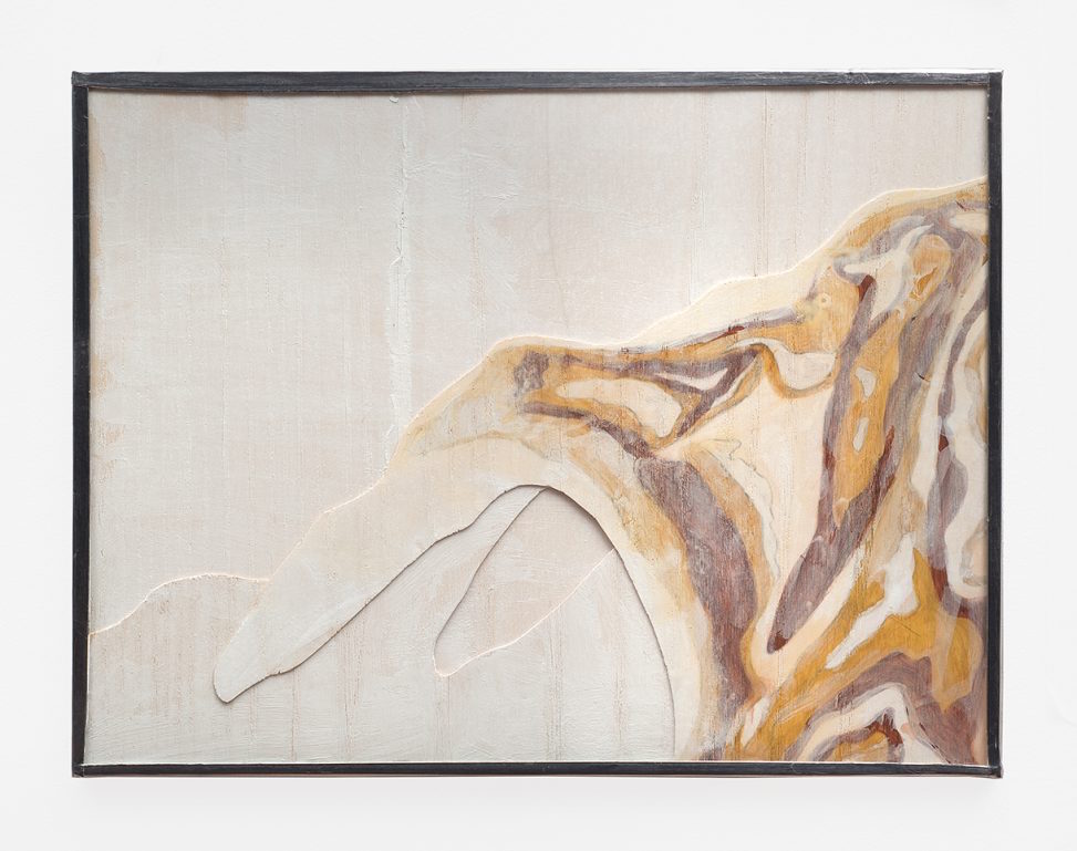 Frédérique Lucien, Petite cartographie 2017, bois, verre, plomb, 18,5 x 24,5 cm