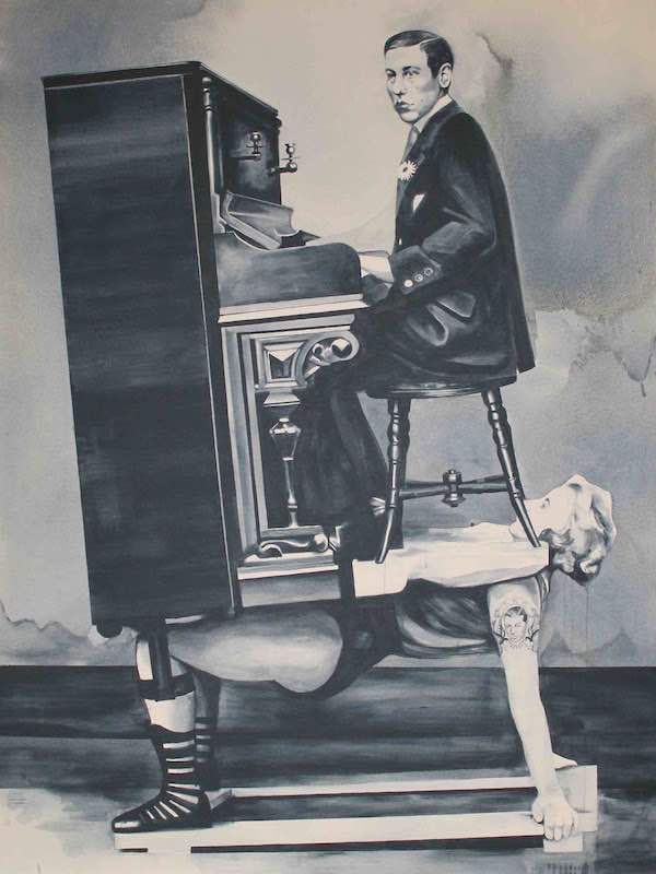 Giulia Andreani Damnatio Memoriae II, 2015, acrylique sur toile, 150 x 200 cm