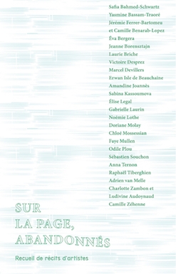 [LIVRES⎮ANTHOLOGIE] SUR LA PAGE, ABANDONNÉS (Recueil de récits d’artistes)