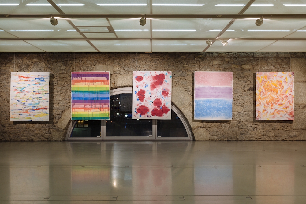 Melody Raulin, vue de l'exposition personnelle Suspensions, Cité du Temps, Genève. Photo Samuel Rubio