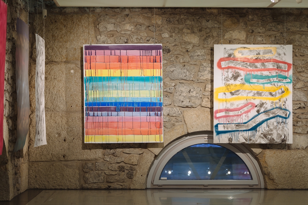 Melody Raulin, vue de l'exposition personnelle Suspensions, Cité du Temps, Genève. Photo Samuel Rubio