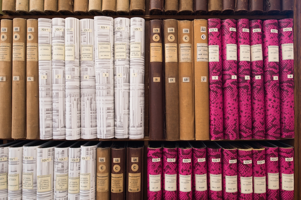 Mehryl Levisse - De l'importance du Motif. Jules Maciet ou l'utopie du classement - Bibliothèque des Arts décoratifs. Photo Martin Argyroglo