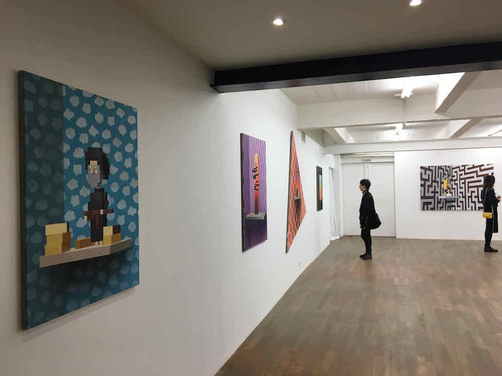 Sépànd Danesh, vue d'exposition HUBTOPIA – Backslash – PARIS. Photo : Point contemporain