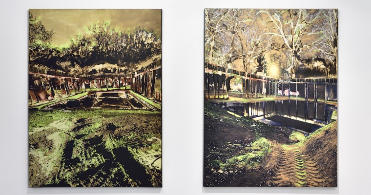 CHRISTINE BARBE, ENCRAGES, GALERIE ERIC MOUCHET, PARIS