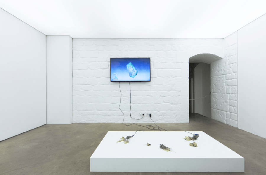 vue de l'exposition ESC(ape)/CTRL de Valentin Dommanget Galerie Lily Robert Paris. Photo Eve Campestrini & Rebecca Fanuele