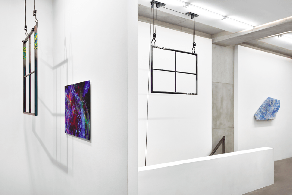 vue de l'exposition ESC(ape)/CTRL de Valentin Dommanget Galerie Lily Robert Paris. Photo Eve Campestrini & Rebecca Fanuele