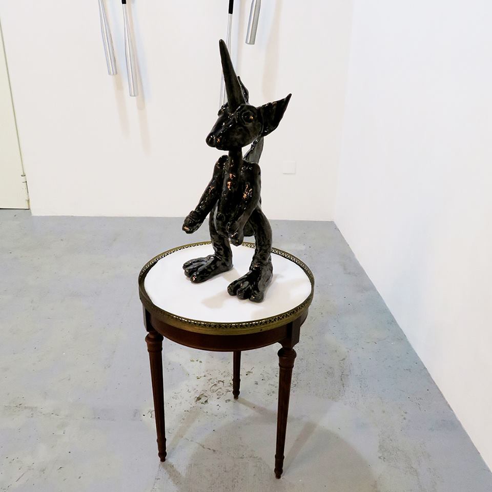 Denis Brun, vue de l'exposition How Creep Is Your Love, du 15 février au 14 avril 2018, Vidéochroniques, Marseille. Photo Denis Brun