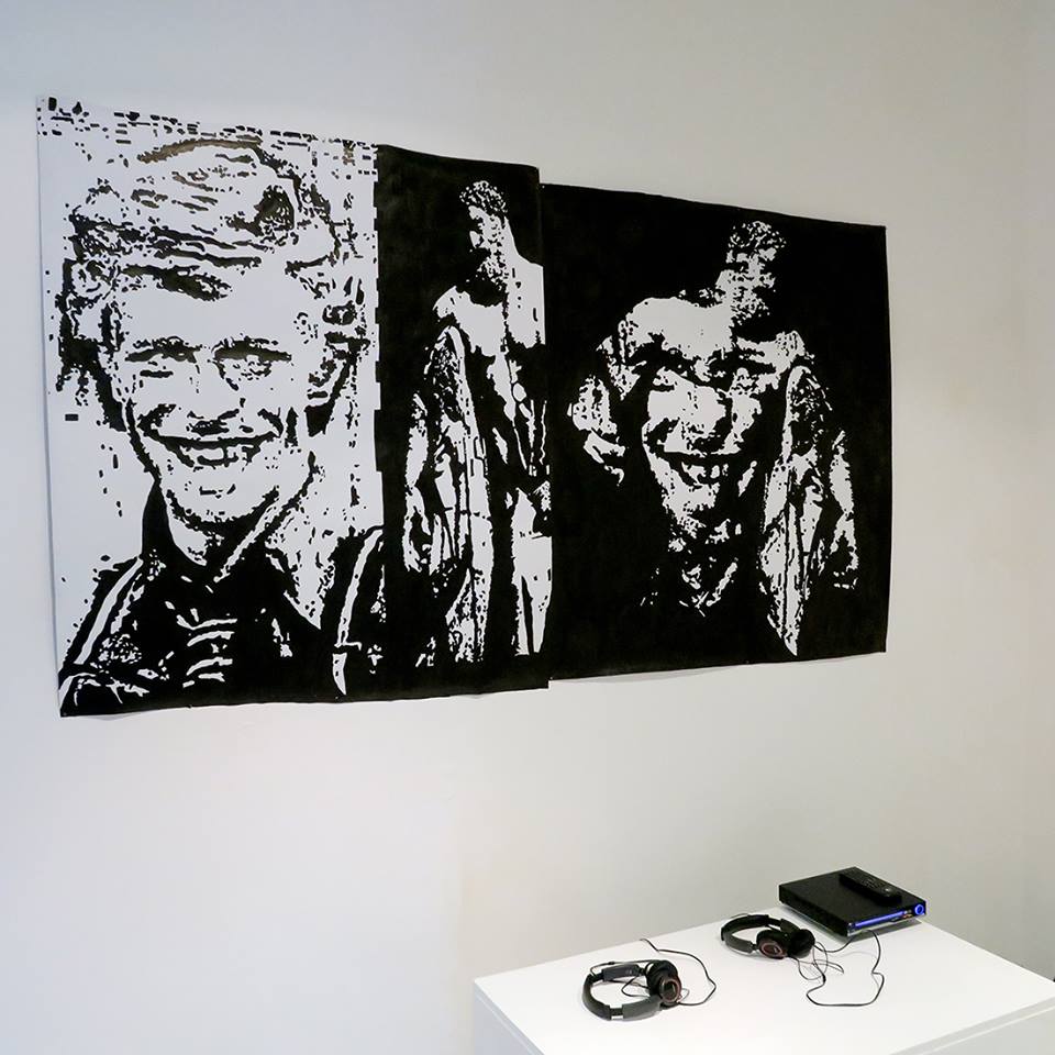 Denis Brun, vue de l'exposition How Creep Is Your Love, du 15 février au 14 avril 2018, Vidéochroniques, Marseille. Photo Denis Brun