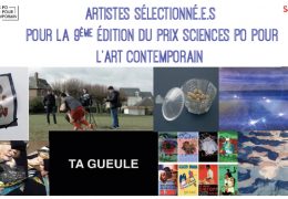 [FLASH ACTU] Artistes sélectionné.e.s pour la 9ème édition du Prix sciences Po pour l’art contemporain