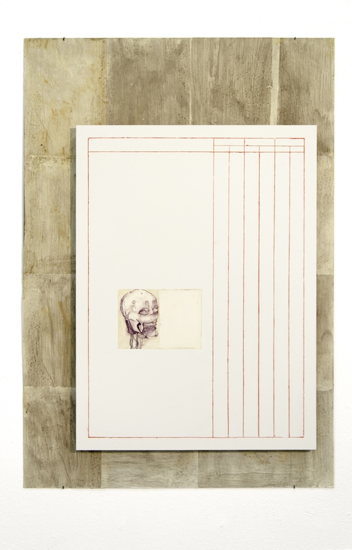 Jonathan Vidal, The immortal artist : a no man-show. Toile métallique, dibbond, colle froide, encre calligraphique, papier auto adhésif, latex, 2018.