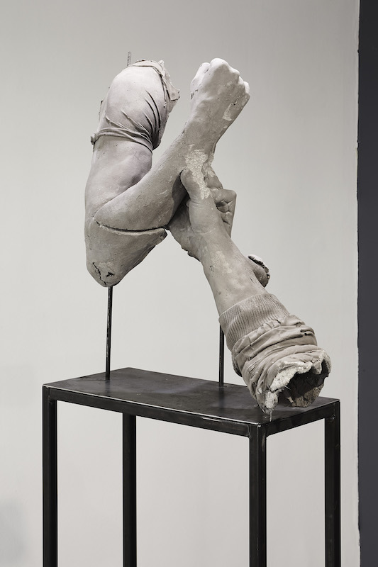 Vue de l'exposition Ugo Schiavi, Rudus, Ruderis. Double V gallery Marseille. Photo © Jc Lett