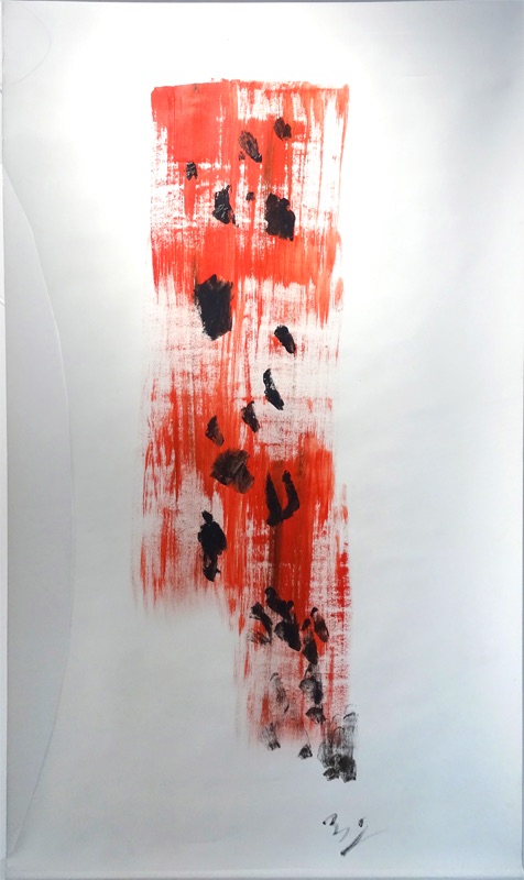 Jacques Mandelbrojt, Sans titre, acrylique sur toile, 210 x 120 cm. Courtesy artiste.