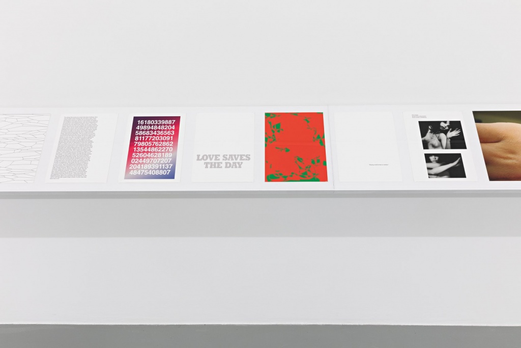 Martin Beck, "working forwards (July 17 – August 24, 2016)", 2016 (détail) Courtesy Martin Beck & 47 Canal, New York / Photo : Fred Dott. Vue d'exposition "Martin Beck. Dans un second temps" au 49 Nord 6 Est - Frac Lorraine, Metz 06 juillet - 21 octobre 2018 - Photo: Fred Dott