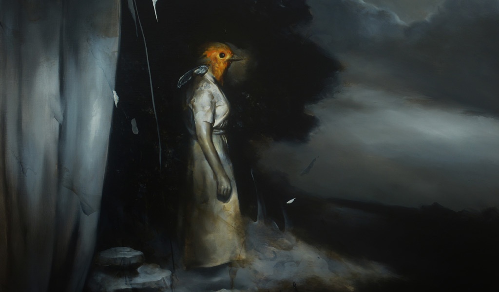 Radu Belcin, Stillness, 2018. Huile sur toile 80 x 85 cm