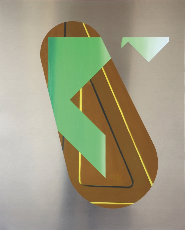 Benoît Géhanne, recul #1, 2015. Huile sur aluminium, 100 x 80 cm. Courtesy Galerie Djeziri-Bonn.