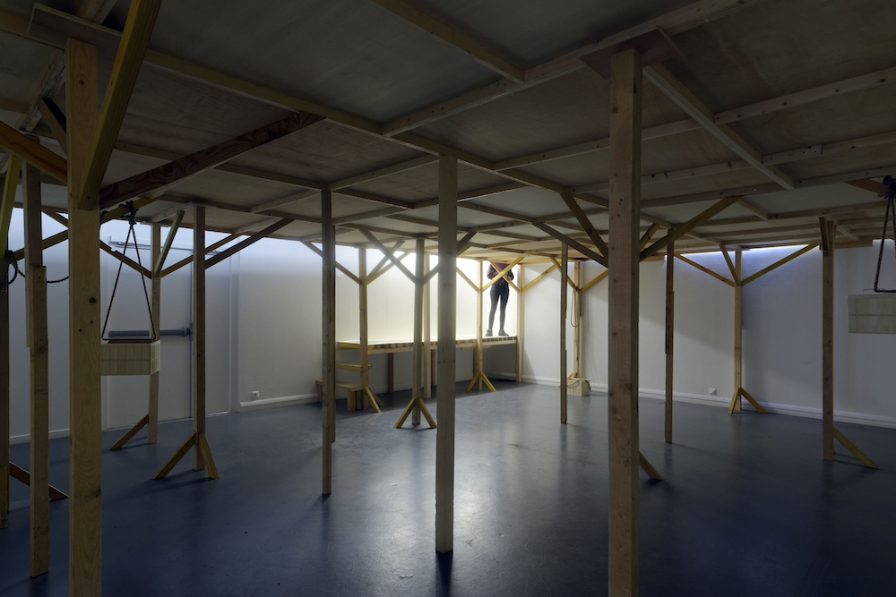 Vue de l'exposition Fusions froides de Pauline Lavogez, Galerie du Crous de Paris, septembre 2018 Photo © Aurélien Bacquet