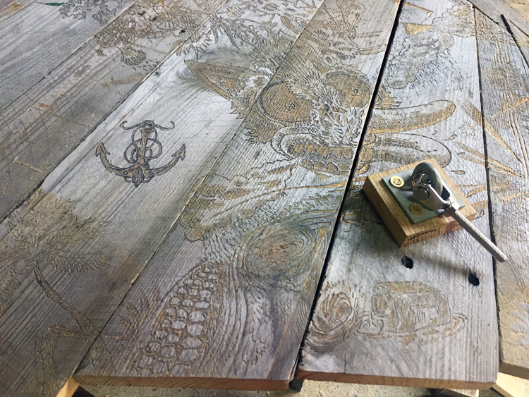Le Râ d'Ô Jewel 2018 Détail du plancher