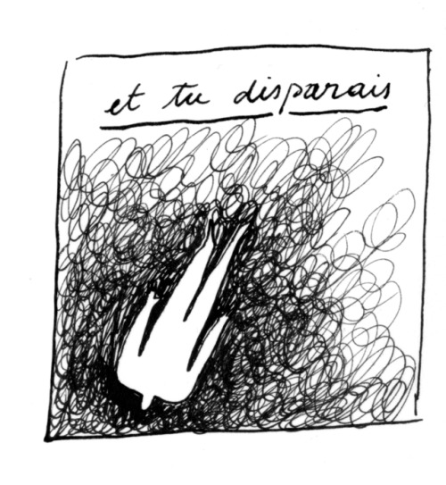 Charlotte Chauvin, Et tu disparais. Dessin sur papier. Courtesy artiste