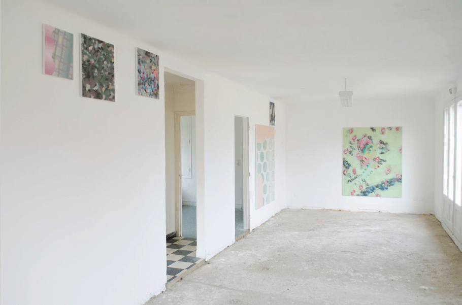 Thomas Auriol, vue exposition Cameramen, Béton Caverne