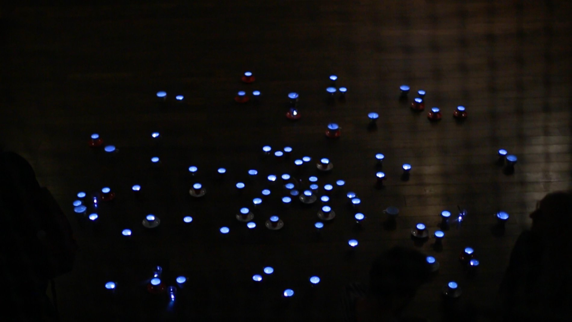 Vidya-Kélie Juganaikloo, WE ARE NOT GOD III, 2018. Installation au sol, 200 cm x 200 cm