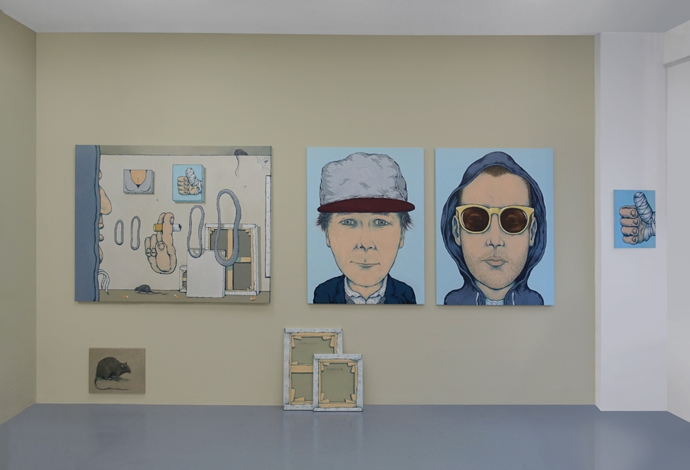 Vue d'exposition MERCI Galerie Bernard Jordan Paris - Mur Antoine Desailly