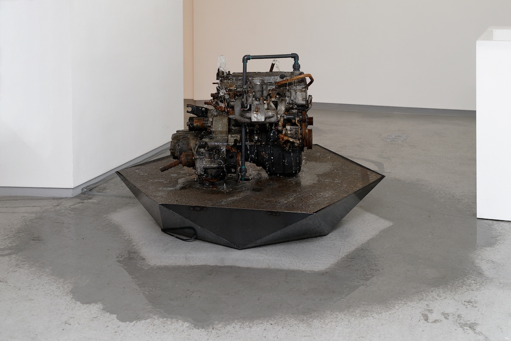 Vue d'exposition Nelson Pernisco, Si par parking vous comprenez jardin Photo Galerie Bertrand Grimont Paris