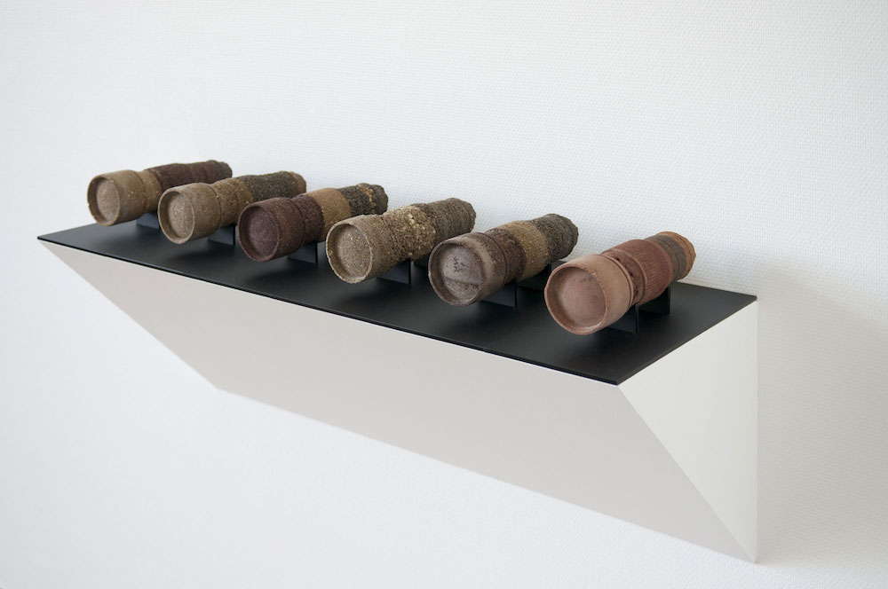 vue de l'exposition personnelle d'Harold Guérin, Strates, partitions du vide
La Capsule, Centre culturel André Malraux, Le Bourget