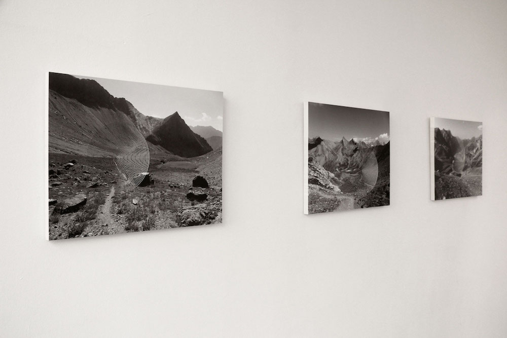 vue de l'exposition personnelle d'Harold Guérin, Strates, partitions du vide
La Capsule, Centre culturel André Malraux, Le Bourget