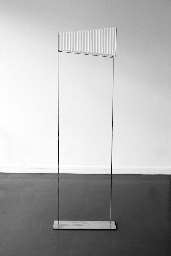 vue de l'exposition personnelle d'Harold Guérin, Strates, partitions du vide
La Capsule, Centre culturel André Malraux, Le Bourget