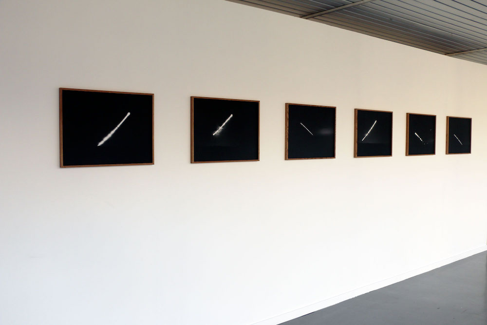 vue de l'exposition personnelle d'Harold Guérin, Strates, partitions du vide
La Capsule, Centre culturel André Malraux, Le Bourget
