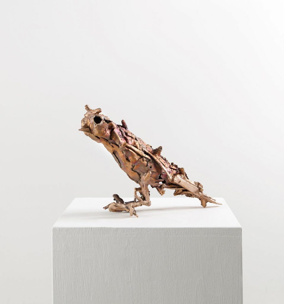 Lionel Sabatté, Volatile Hector, Bronze, 25,5 x 39 x 13 cm, 2019