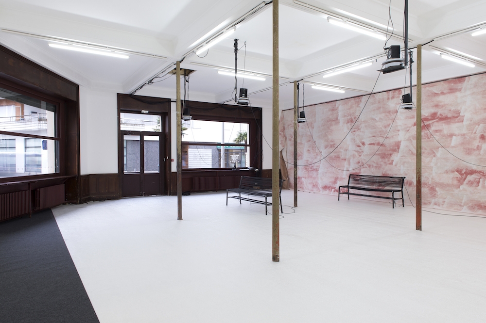 Vue d'exposition Anne Le Troter, Parler de loin ou bien se taire, du 1er février au 21 avril 2019, Le Grand Café Saint-Nazaire. Photo Marc Domage