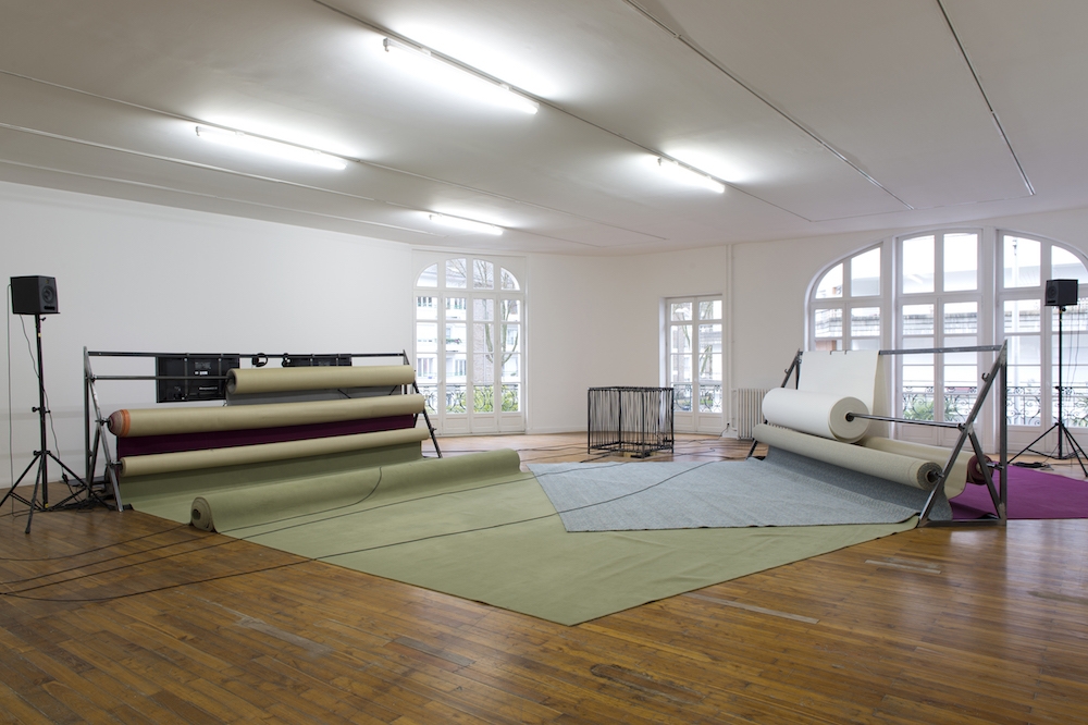 Vue d'exposition Anne Le Troter, Parler de loin ou bien se taire, du 1er février au 21 avril 2019, Le Grand Café Saint-Nazaire. Photo Marc Domage